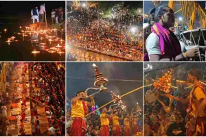 गंगा दशहरा पर साहिबगंज का गंगा तट बना मिनी बनारस, 11 हजार लीटर दूध से महाभिषेक