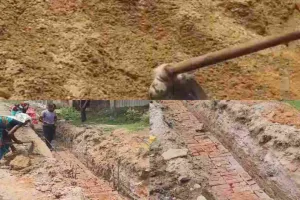 Dhanbad News: डॉक्टर पाड़ा में नाली निर्माण में अनियमितता का आरोप, स्थानीय लोगों ने जांच की उठाई मांग