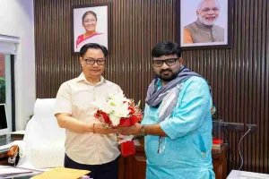 नई दिल्ली में झारखंड के विकास पर महामंथन, केंद्रीय मंत्री किरेन रिजिजू से मिले सूबे के मंत्री हाफिजूल हसन