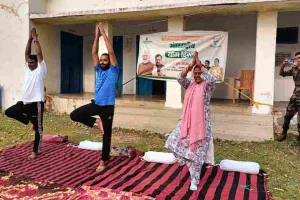 जमुआ में भाजपा का भव्य योग कार्यक्रम, महिलाओं और युवाओं की रही बड़ी भागीदारी