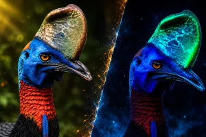 Cassowary Bird Mystery: दुनिया के सबसे खतरनाक पक्षी का नया राज, अंधेरे में नीले-हरे रंग में चमक उठता है सिर
