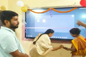 साहिबगंज के सरस्वती शिशु विद्या मंदिर में स्मार्ट बोर्ड का शुभारंभ, डिजिटल शिक्षा को मिलेगा बढ़ावा