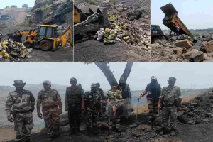 Dhanbad News: सीआईएसएफ, बीसीसीएल और पुलिस का संयुक्त अभियान, स्क्रैप रूट और अवैध मुहाने किए गए बंद