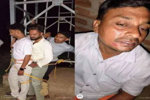 तेज रफ्तार वाहन रोकने पर मनबढ़ों का तांडव, घर में घुसकर पिस्तौल तानी; ग्रामीणों ने चार को दबोचा