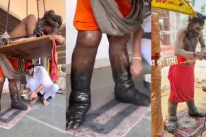 Viral Video: 12 साल से न बैठे, न लेटे! शिवभक्त साधु की तपस्या का वीडियो हुआ वायरल