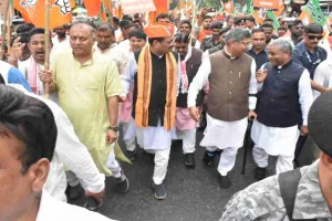 भाजपा ने झारखंड प्रदेश कांग्रेस कार्यालय का किया घेराव, JPSC और भर्ती परीक्षाओं पर मांगा जवाब