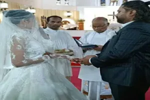 राजमहल सांसद विजय कुमार हांसदा विवाह बंधन में बंधे, रांची चर्च में हुई शादी