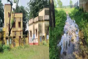 लाखों की लागत से बना आयुष्मान आरोग्य मंदिर, लेकिन रास्ते में कीचड़: पाकुड़िया के गणपुरा में मरीज और तीमारदार बेहाल