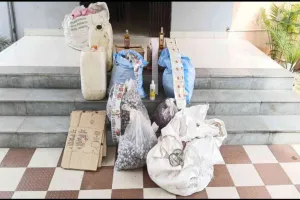 Crime News: नकली विदेशी शराब की मिनी फैक्ट्री का खुलासा, 88 लीटर शराब सहित कई समान जब्त
