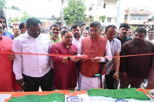 भाजपा प्रदेश कार्यालय में खुला तिरंगा बिक्री केंद्र, आदित्य साहू ने किया उद्घाटन