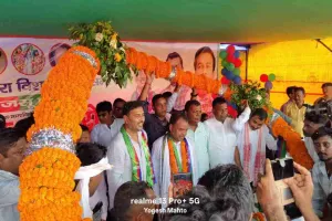 सिंदरी के फुलो-झानो मैदान में आजसू पार्टी का भव्य मिलन समारोह आयोजित