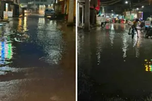 Sahibganj News: बारिश आते ही तालाब बन जाता है बरहरवा का बिंदु धाम पथ,8 महीने पहले बनी करोड़ों की नाली भी निकासी में फेल