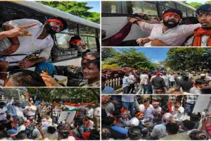 विधानसभा घेराव में अभाविप कार्यकर्ताओं पर लाठीचार्ज, डॉ. वीरेंद्र सिंह सोलंकी सहित 200 से अधिक गिरफ्तार