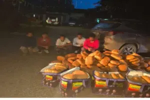 Crime News: कर्रा में पुलिस-एनसीबी की बड़ी कार्रवाई, चारपहिया वाहन से 205 किलो गांजा बरामद