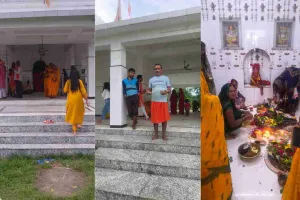 Religion News: सावन की पहली सोमवारी पर कटकमसांडी के सड़वा महादेव मंदिर में जलाभिषेक के लिए लगी श्रद्धालुओं की लंबी कतार