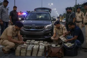 Big Breaking: मुंबई-अहमदाबाद हाईवे पर नकली नोटों से भरी कार जब्त