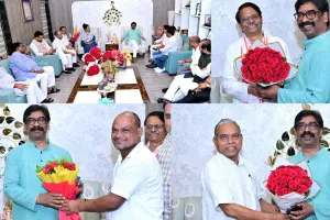 हेमंत सोरेन से मिले कांग्रेस प्रभारी के. राजू और प्रदेश अध्यक्ष केशव महतो कमलेश, कैबिनेट फैसलों पर जताया आभार