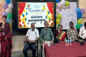 Hazaribagh News: विनोबा भावे विवि के राजनीति विज्ञान विभाग में धूमधाम से मना शिक्षक दिवस