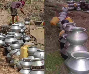 सीएम हेमंत के विधानसभा क्षेत्र का गांव बड़ा पत्थरचट्टी, भारी बरसात में पानी की जंग