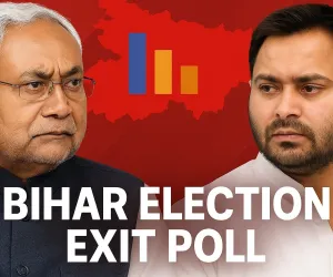 Bihar Exit Poll 2025: NDA बहुमत के करीब, विपक्षी गठबंधन पिछड़ता दिखा, देखें पूरी सीट गणना