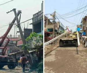 Sahebganj News : पहली ही आंधी-बारिश में चरमराई विद्युत व्यवस्था, बिजली गुल से लोगों को भारी परेशानी