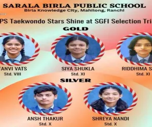 Ranchi News: सरला बिरला पब्लिक स्कूल के पांच ताइक्वांडो खिलाड़ियों का राष्ट्रीय स्तर की ओर कदम