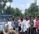 पाकुड़ में नीट परीक्षा के कथित पेपर लीक मामले को लेकर आदिवासी छात्र संघ का प्रदर्शन