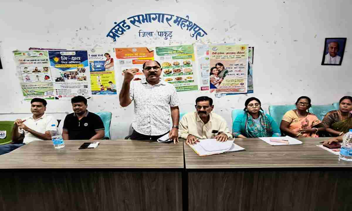 Pakur News: झामुमो प्रखंड समिति की बैठक में एसआईआर अभियान को सफल बनाने की बनी रणनीति