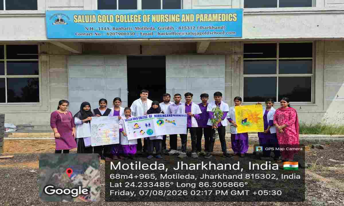 Giridih News: सलूजा गोल्ड कॉलेज ऑफ नर्सिंग में उत्साहपूर्वक मनाया गया विश्व स्तनपान दिवस